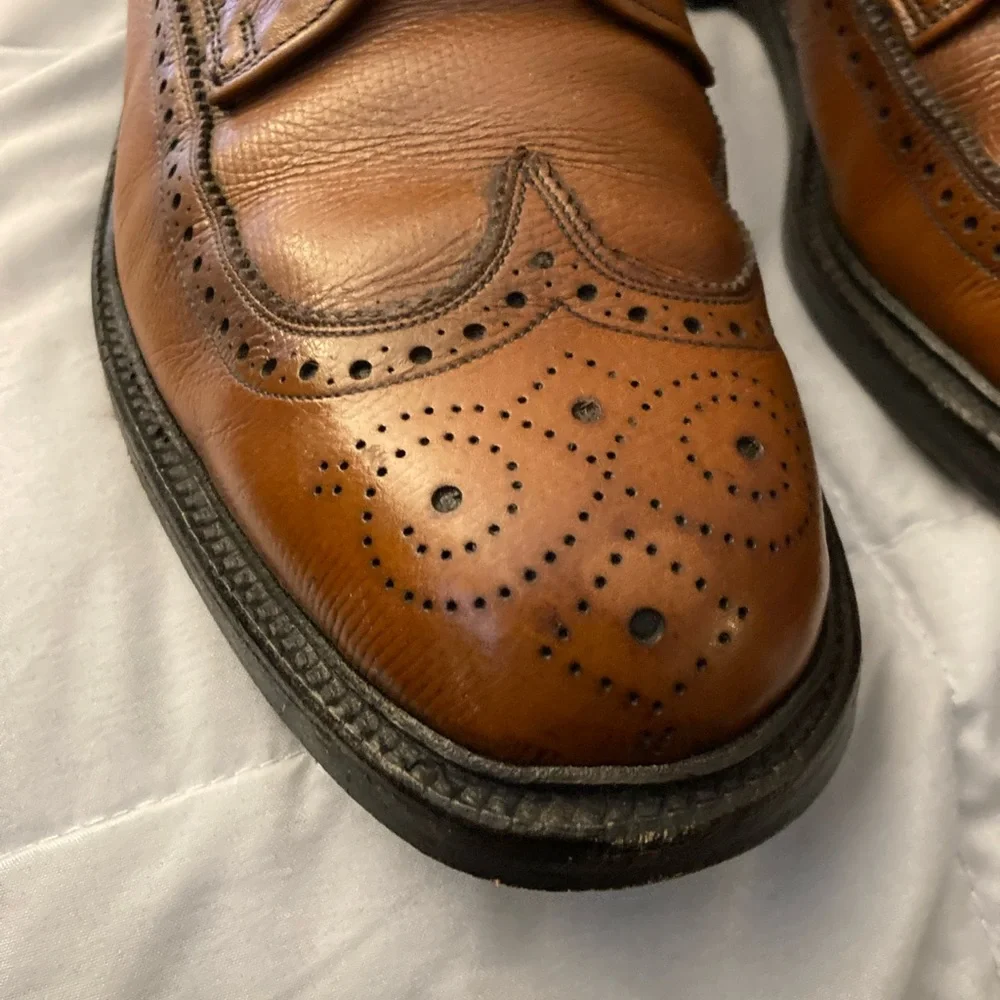 Hanover Wing Tip Shoes Size 10 Ex Cond - Picture 2 of 13